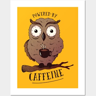 CAFFEINE OWL Posters and Art